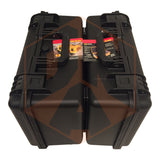 Pelican Panniers / Side Cases (Asymmetrical) for Motorcycles with Hepco & Becker Rack