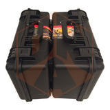 Pelican Panniers / Side Cases (Asymmetrical) for Motorcycles with Hepco & Becker Rack