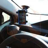 RAM Twist Lock Suction Cup Mount with Double Socket Arm & Universal X-Grip® Phone Cradle
