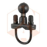 RAM Stainless Steel U-Bolt Base with 1" Ball for Rails from 1" to 1.25" in Diameter
