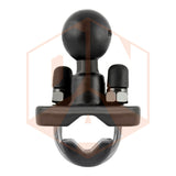 RAM Stainless Steel U-Bolt Base with 1" Ball for Rails from 0.5" to 1" in Diameter