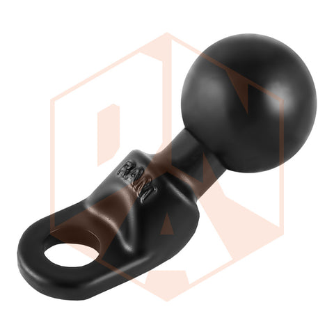 RAM Motorcycle Base with 9mm Hole and 1" Ball