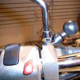RAM Motorcycle Base with 9mm Hole and 1" Ball