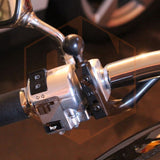 RAM Motorcycle Combination Base for Handlebar or Brake/Clutch Reservoir with 1" Ball