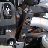 RAM Motorcycle Combination Base for Handlebar or Brake/Clutch Reservoir with 1" Ball