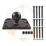 RAM Motorcycle Brake/Clutch Reservoir Cover Base with 1" Ball Centered