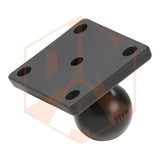RAM 2" x 1.7" Base with 1" Ball that Contains the Universal AMPs Hole Pattern
