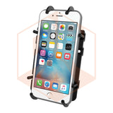 RAM Twist Lock Suction Cup Mount with Double Socket Arm & Quick-Grip™ Spring Loaded Phone Holder