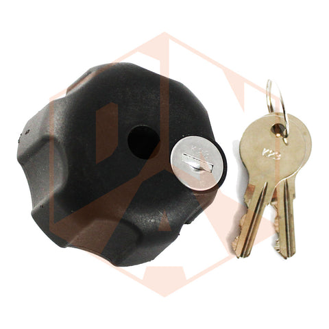 RAM Knob with Lock 1/4"-20 Steel Insert B Size