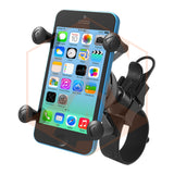RAM EZ-Strap™ Rail Mount with Universal X-Grip® Cell Phone Cradle