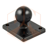 RAM 2" x 1.7" Base with 1" Ball that Contains the Universal AMPs Hole Pattern
